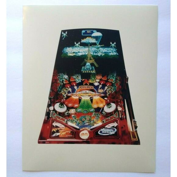 Revenge From Mars Pinball 2000 Photo Original NOS Promo Only Artwork #1 - Picture 3 of 4